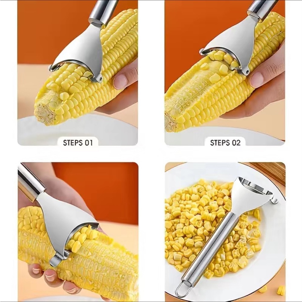 Kitchen hack! Corn off the cob tool